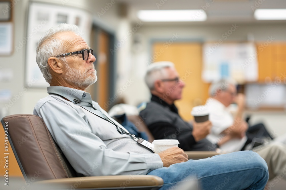 A relaxed setting of educators sitting in a staff lounge, sipping coffee and engaging in a casual conversation about teaching experiences, with a bulletin board in the background A relaxed setting of educators sitting in a staff lounge, sipping coffee and engaging in a casual conversation about teaching experiences, with a bulletin board in the background