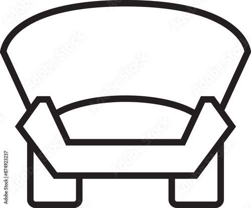 Sofa Line Icon 