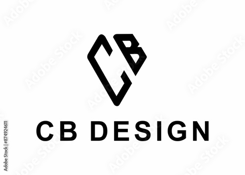 letter cb logo, design, Vector, illustration, creative icon, template