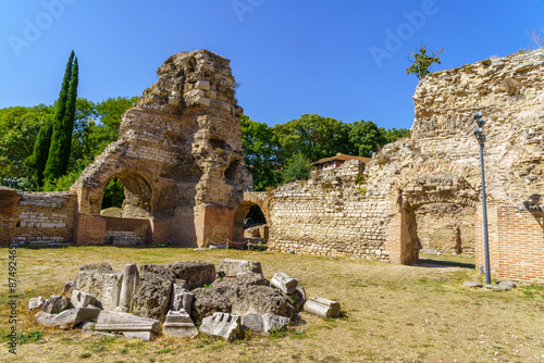 Obraz na płótnie Ruins of the Roman Baths, in Varna w salonie