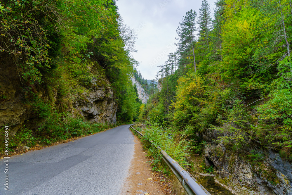 Trigrad Gorge, in the Rhodope Mountains