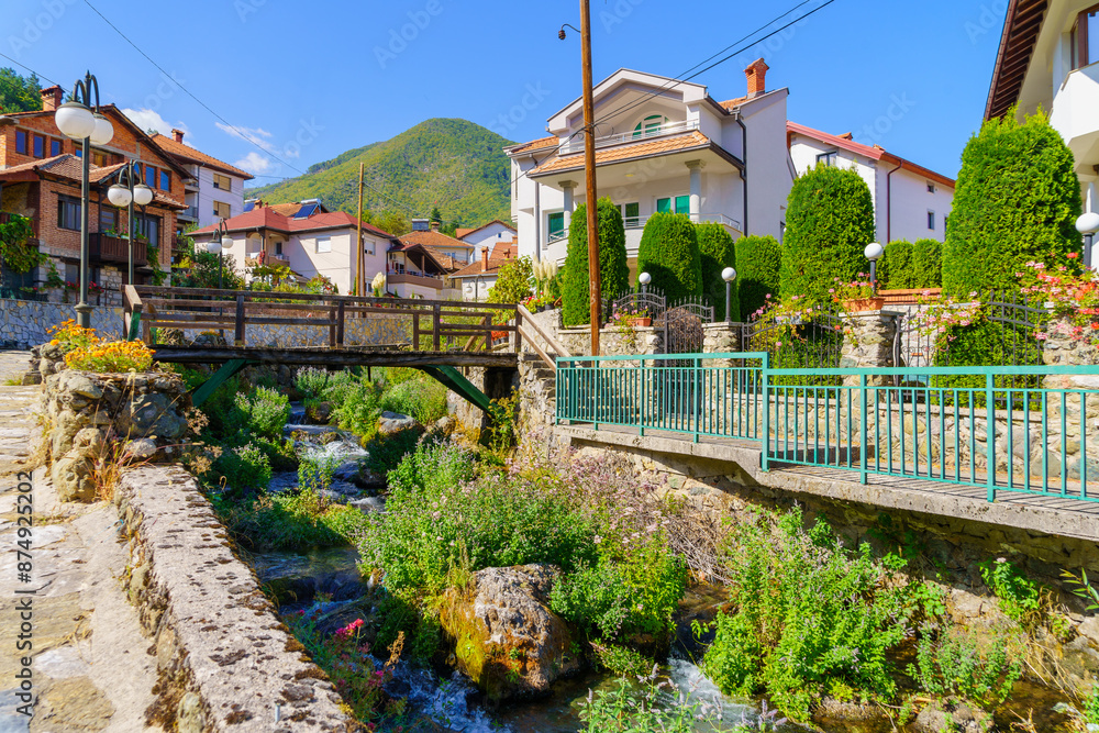 Typical houses in the village of Vevchani