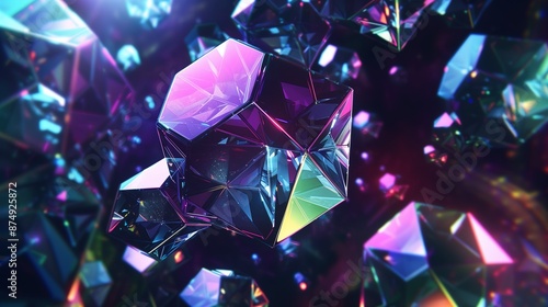 Wallpaper Mural Abstract space doors and dynamic colorful smoke Torontodigital.ca