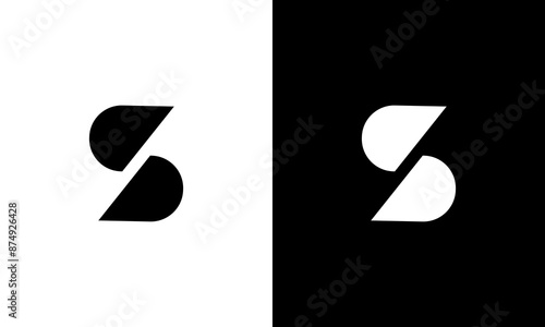 letter s bold simple logo design