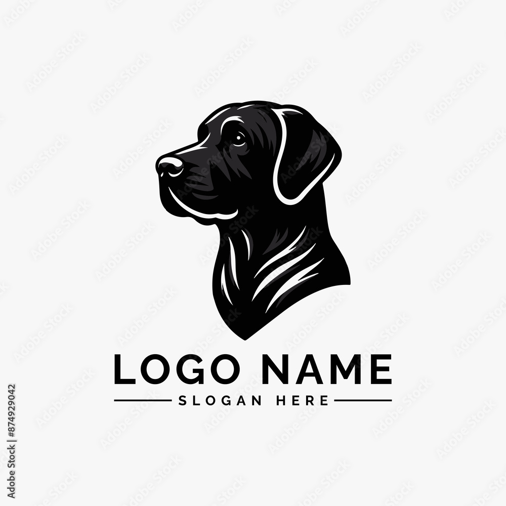 labrador retriever dog vector logo labrador retriever dog vector logo