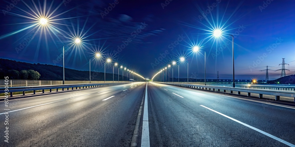 Highway illuminated by car lights at night, night, road, highway, traffic, cars, lights, motion, speed, travel, transportation Highway illuminated by car lights at night, night, road, highway, traffic, cars, lights, motion, speed, travel, transportation