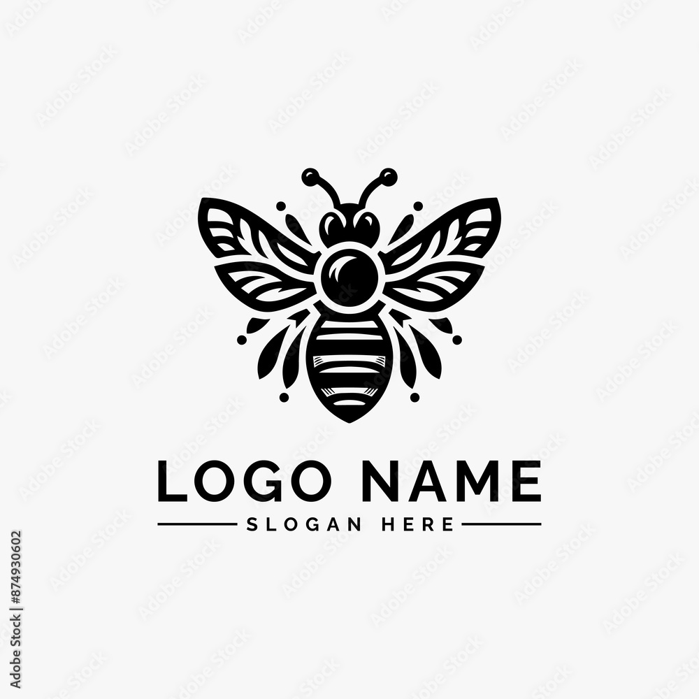 bee modern design vector logo bee modern design vector logo