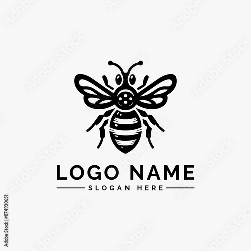 bee modern design vector logo