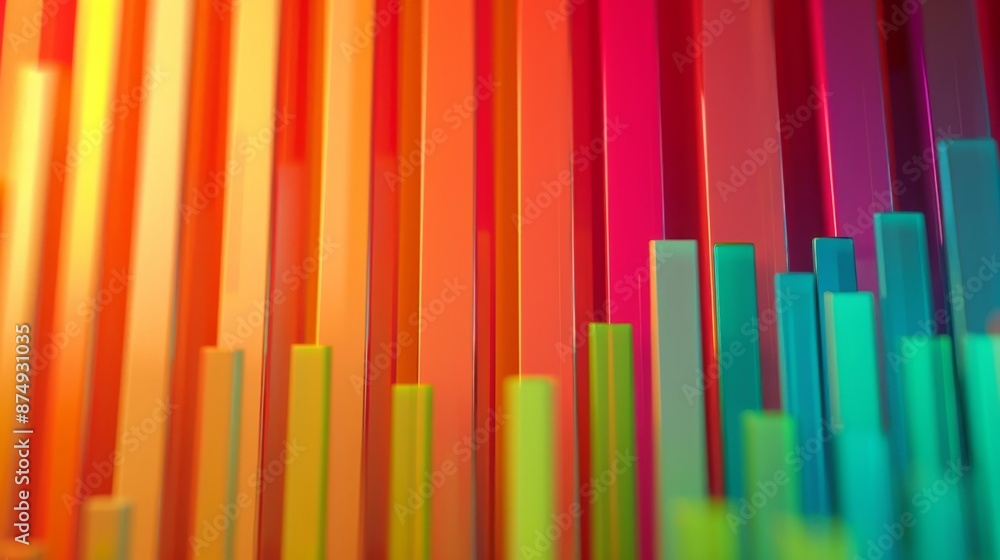 Obraz premium Abstract Colorful Stripes