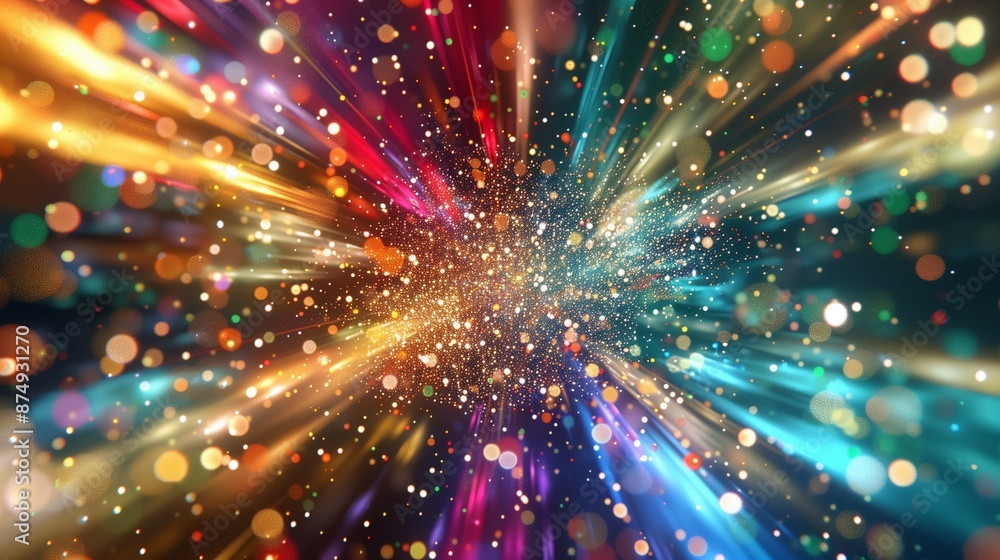 Obraz premium Abstract black hole and space doors dynamic abstract