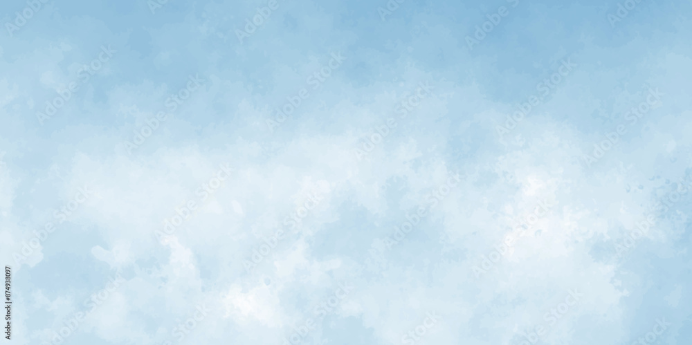 Abstract blue sky with clouds background design. blue sky and white watercolor stain with hand paint background. blue vector pattern hand drawn texture. Abstract blue sky with clouds background design. blue sky and white watercolor stain with hand paint background. blue vector pattern hand drawn texture.