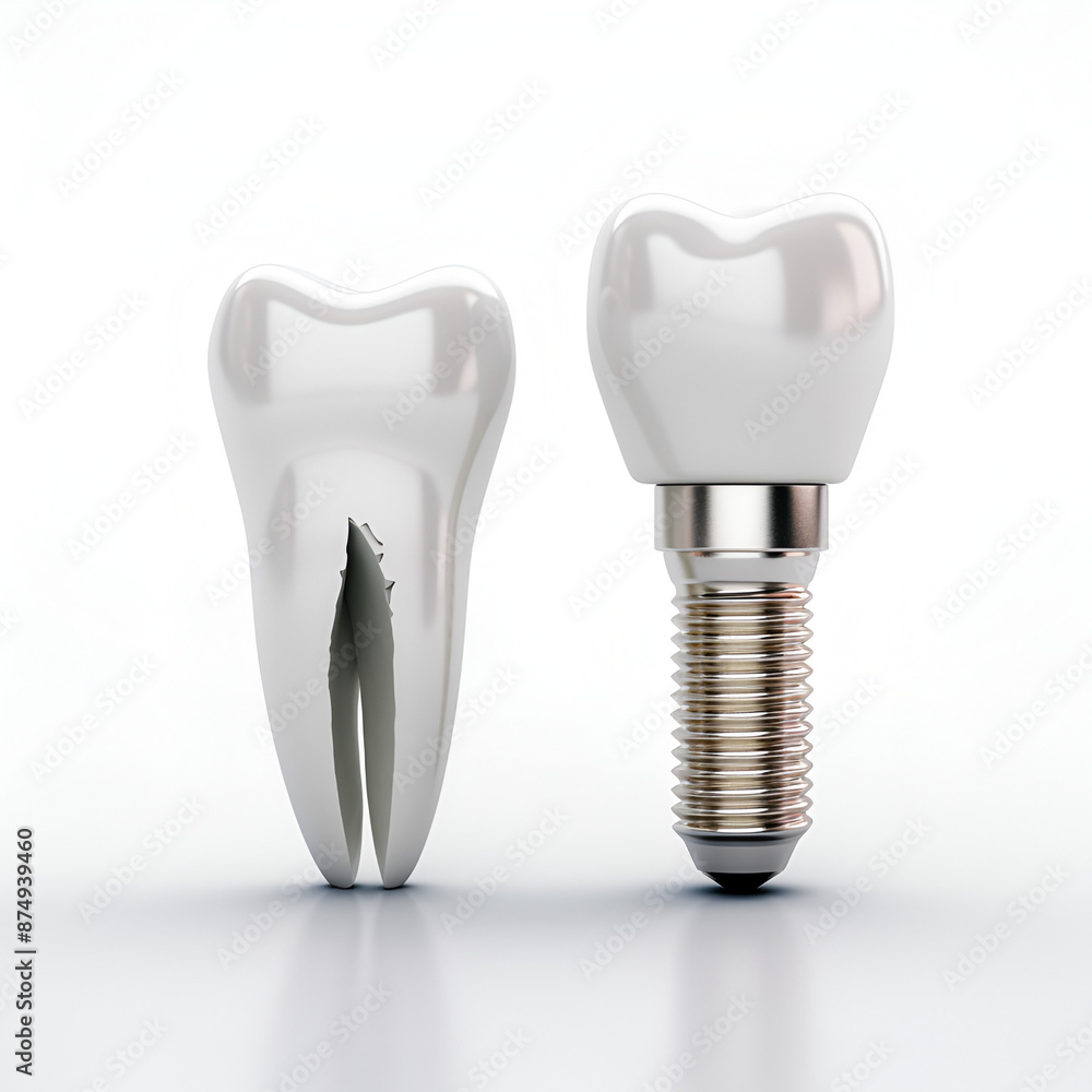 Tooth and dental implant Tooth and dental implant
