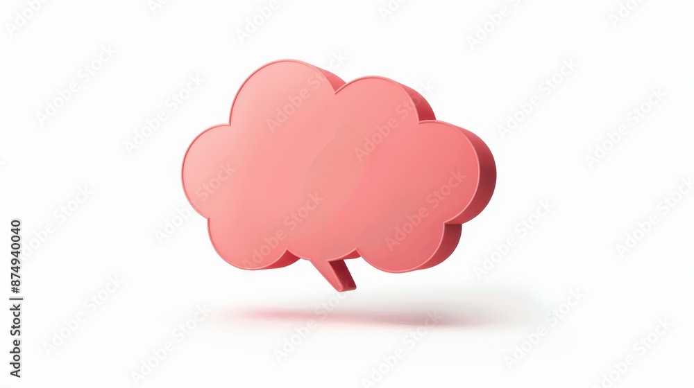 a pink cloud with a white background a pink cloud with a white background