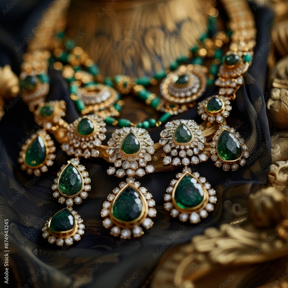 Close-up Photography of Necklace Set Close-up Photography of Necklace Set