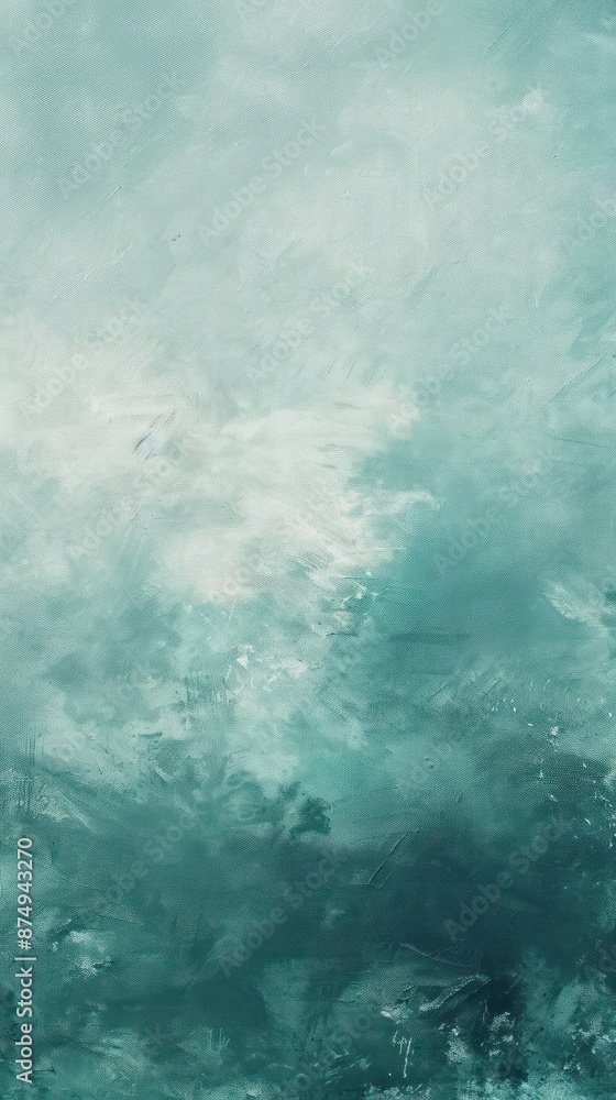 Fototapeta premium Abstract Teal and White Canvas