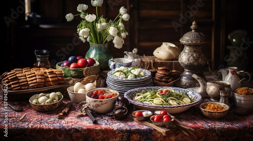 easter_traditional_dishes_on_rural_wooden_table