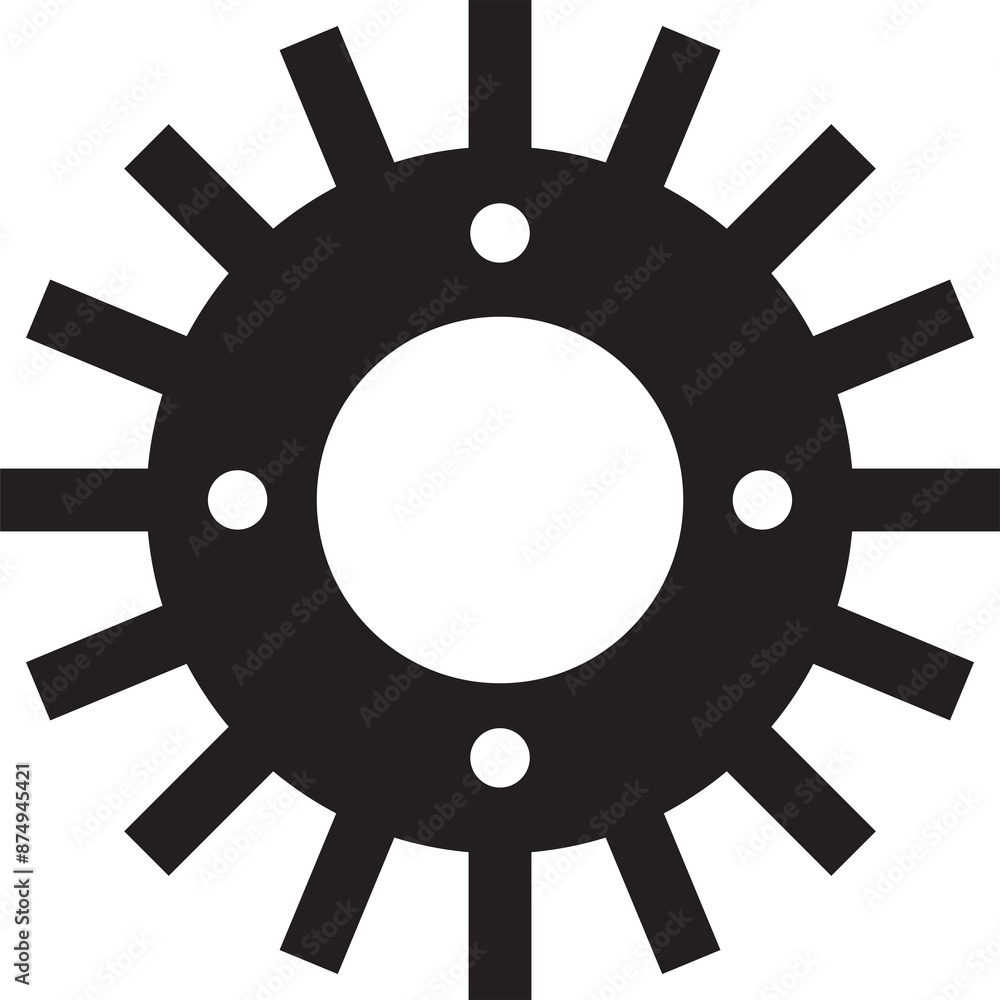 Obraz premium Gear Icon Illustration 