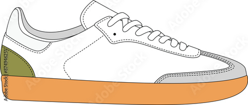neakers vector illustration
