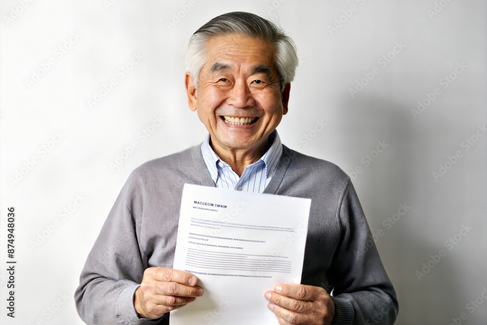 Smiling Asian Senior with Insurance Coverage
Smiling Asian Senior with Insurance Coverage