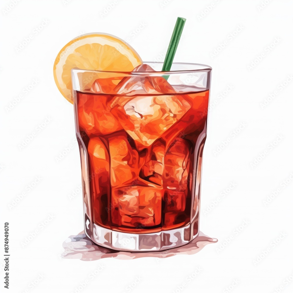 Cocktail Day with Berries, Fruits and Mint Leaves. Hand Drawn Coctail Day Sketch on White Background. Cocktail Day with Berries, Fruits and Mint Leaves. Hand Drawn Coctail Day Sketch on White Background.