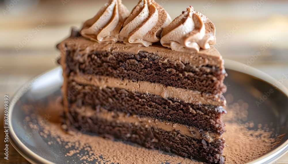 A Slice of Delicious Chocolate Cake A Slice of Delicious Chocolate Cake