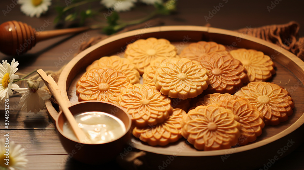 Yakgwa_Korean_traditional_honey_cookie Yakgwa_Korean_traditional_honey_cookie