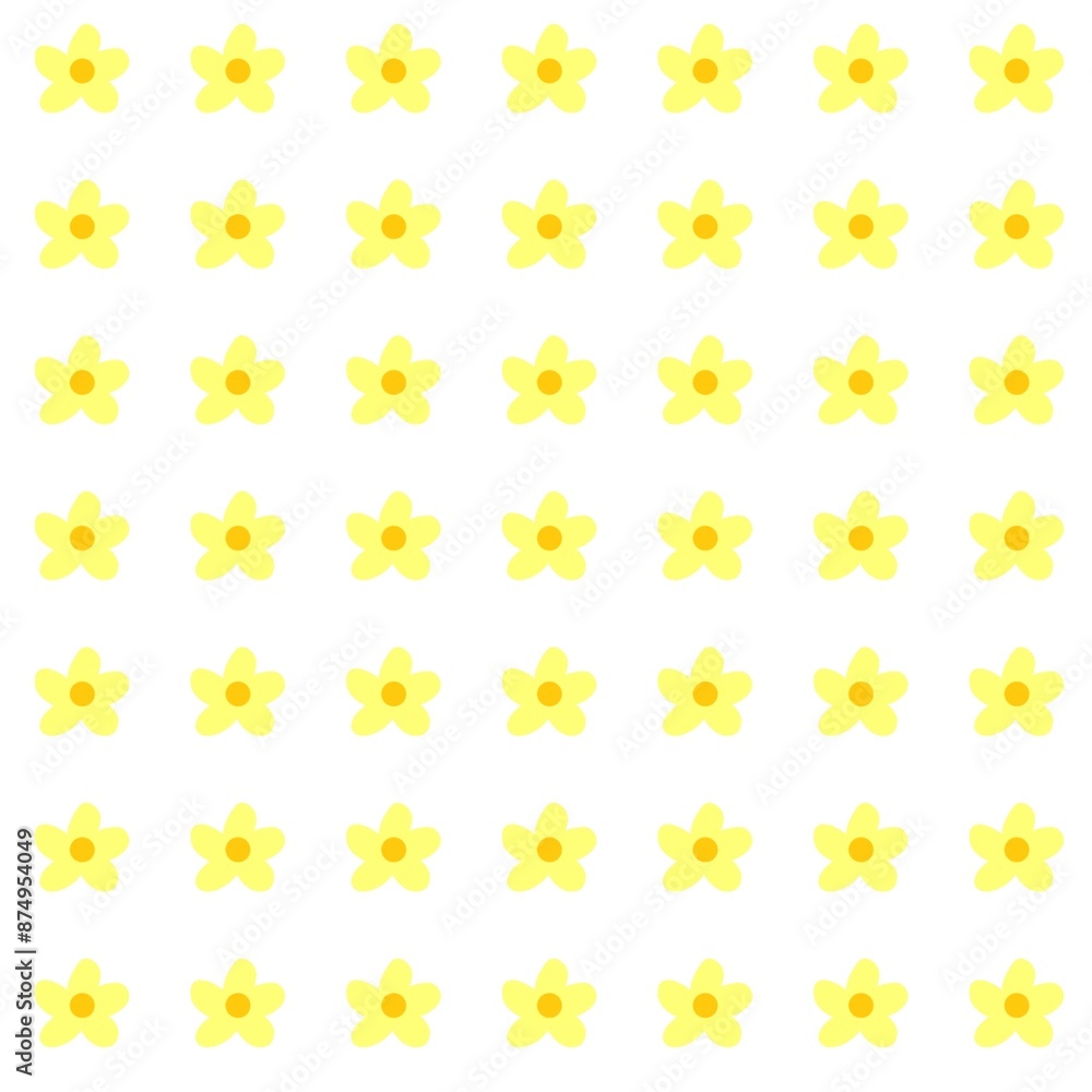 seamless pattern of yellow flowers, set of flowers, fabric, yellow flowers background, cute yellow flower illustration, yellow blossom seamless pattern of yellow flowers, set of flowers, fabric, yellow flowers background, cute yellow flower illustration, yellow blossom