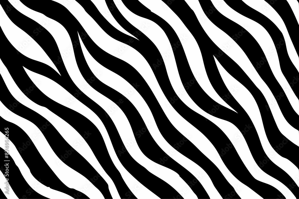 Zebra stripes seamless pattern. Black and white background. Zebra stripes seamless pattern. Black and white background.