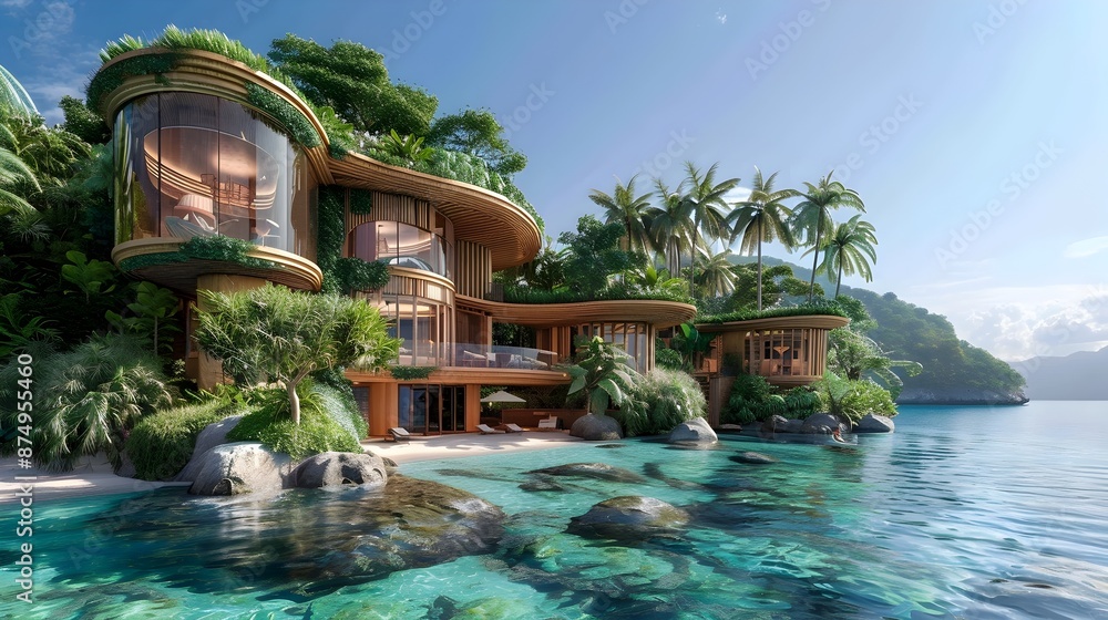 A closer look at Eco Friendly Beachside Living With Private Beach Access