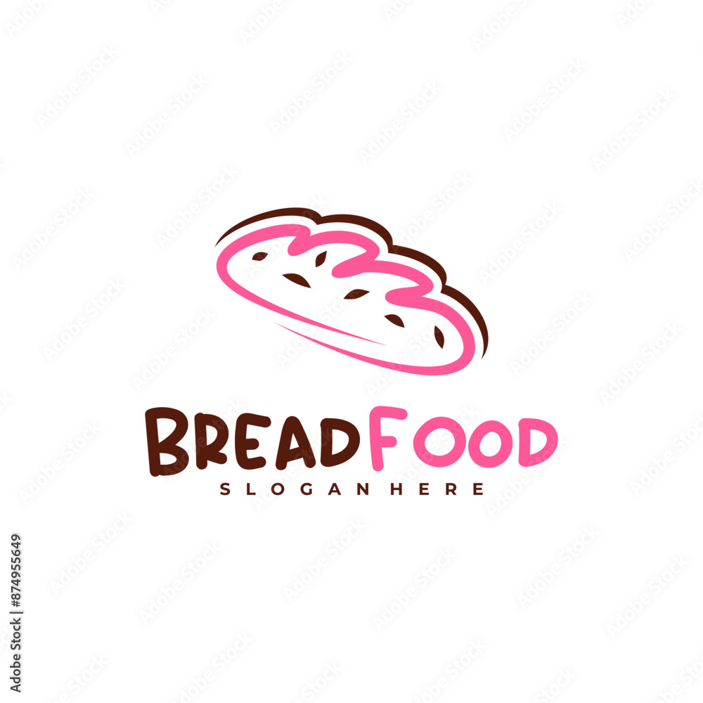 Bread Food logo vector template, Creative Bread logo design concepts Bread Food logo vector template, Creative Bread logo design concepts