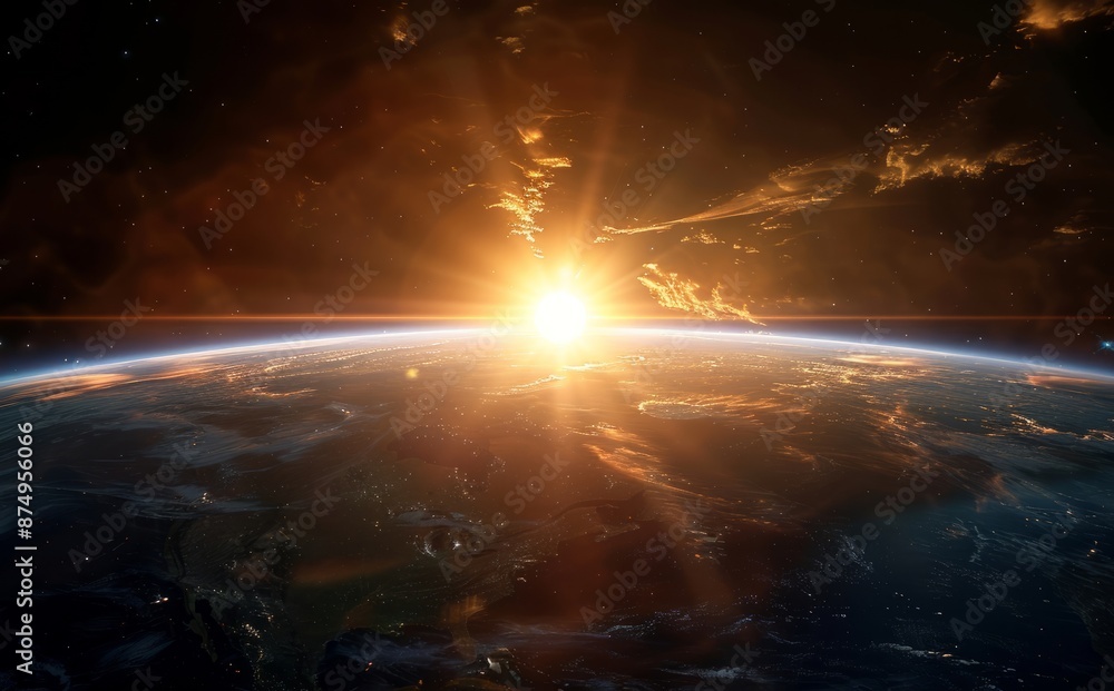 Sunrise Over Earth Sunrise Over Earth