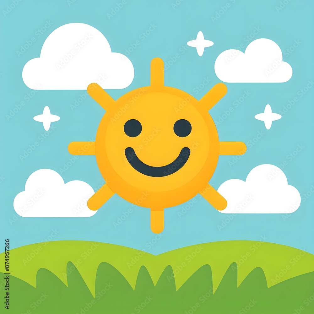 Fototapeta premium sun and cloud