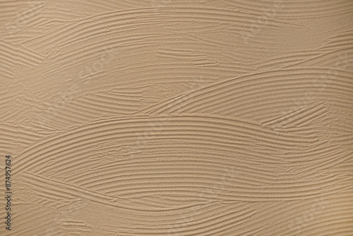 シックな波模様の土壁