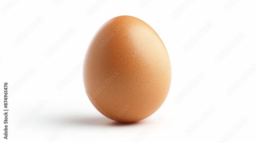 Just an egg on a plain white isolated background Just an egg on a plain white isolated background
