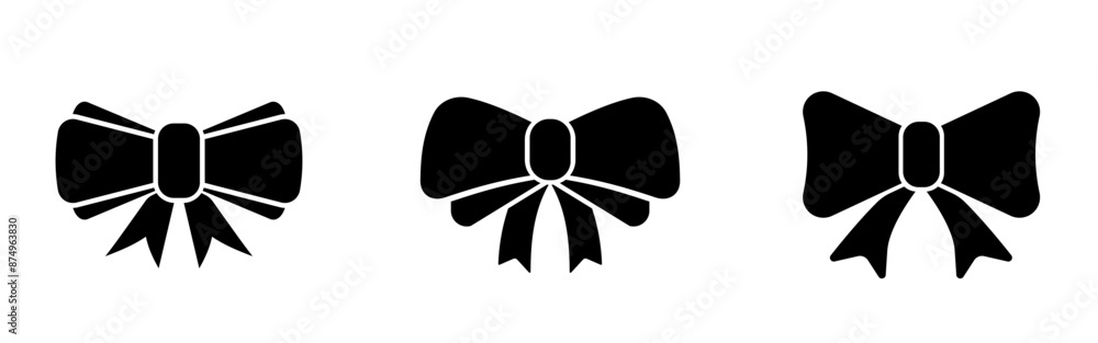 Ribbon bow icon collection. Vector bow. Decorative bows. Ribbon bow icons. Vector icon Ribbon bow icon collection. Vector bow. Decorative bows. Ribbon bow icons. Vector icon
