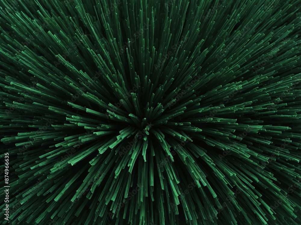 Obraz premium Abstract organic green lines as wallpaper background illustration.