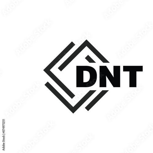 DNT letter logo design on white background. DNT logo. DNT creative initials letter Monogram logo icon concept. DNT letter design