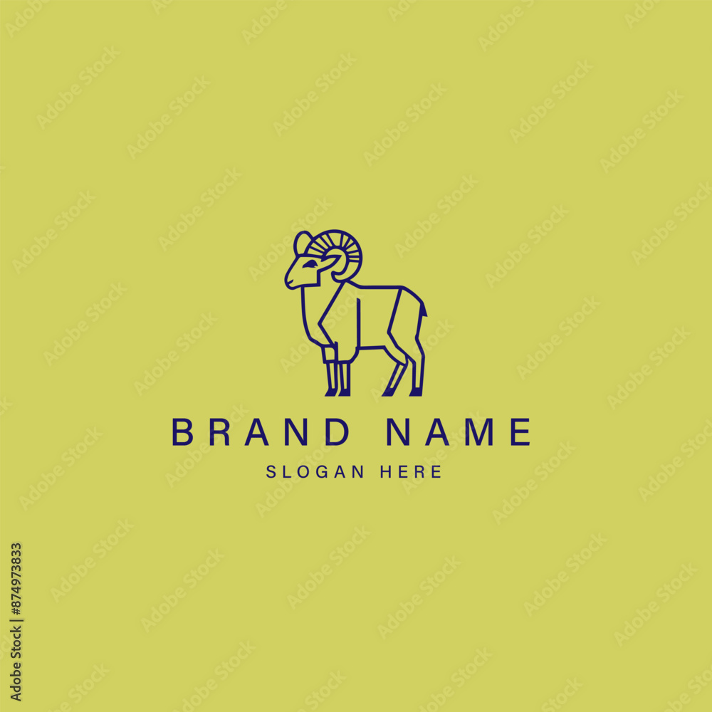 sheep logo vector icon illustration design sheep logo vector icon illustration design