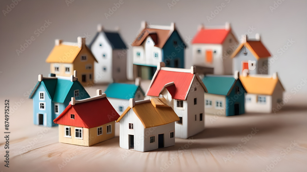 House model. Property home and real estate insurance concept. miniature model house. Mortgage concep. AI generated image, ai.. House model. Property home and real estate insurance concept. miniature model house. Mortgage concep. AI generated image, ai..