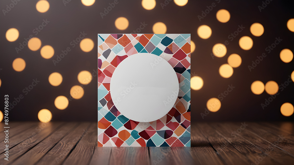 Obraz premium Template frame design for greeting card. Invitation card template suitable for wedding, greeting, banner, cover. invitation card template design.