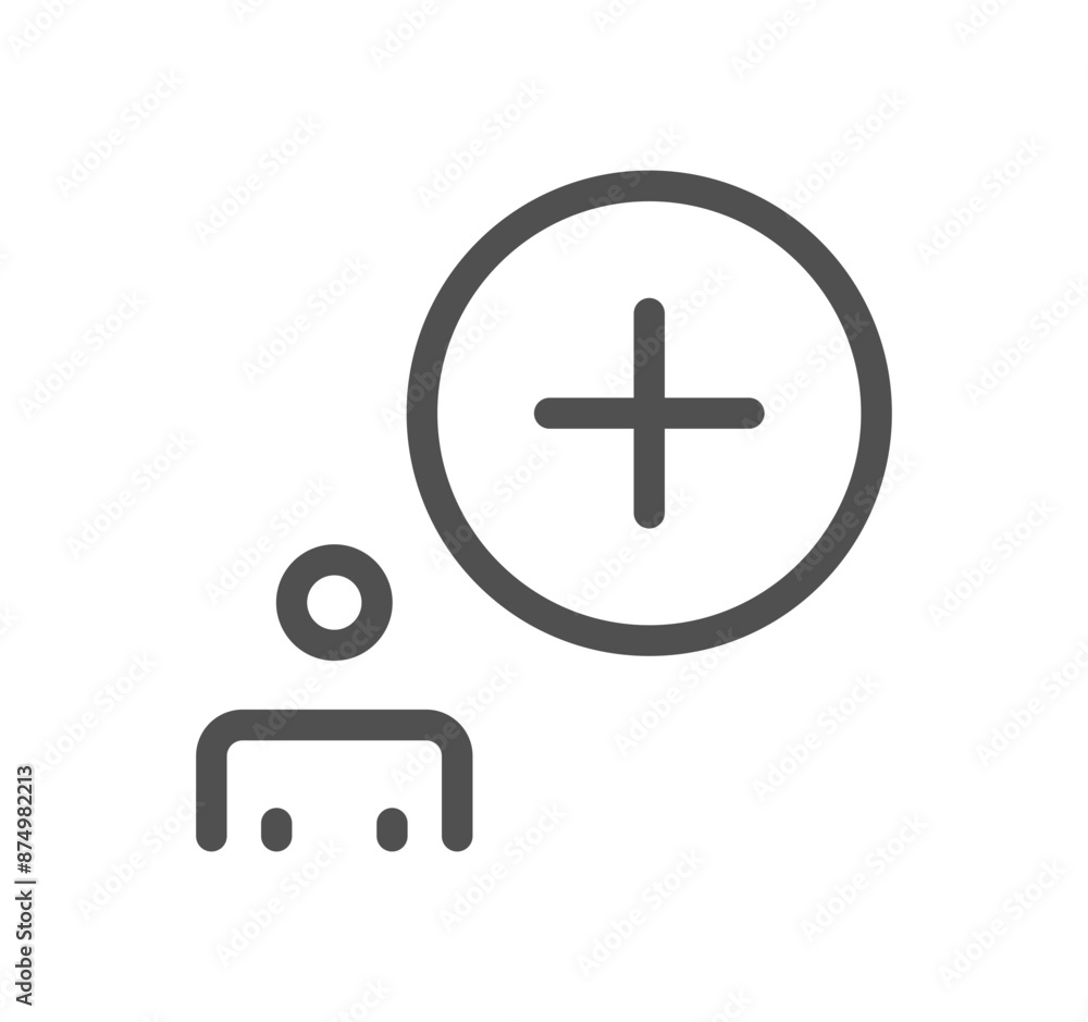 Business people icon outline and linear vector.
Business people icon outline and linear vector.