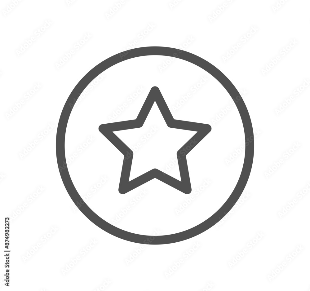 Star icon outline and linear vector.
Star icon outline and linear vector.