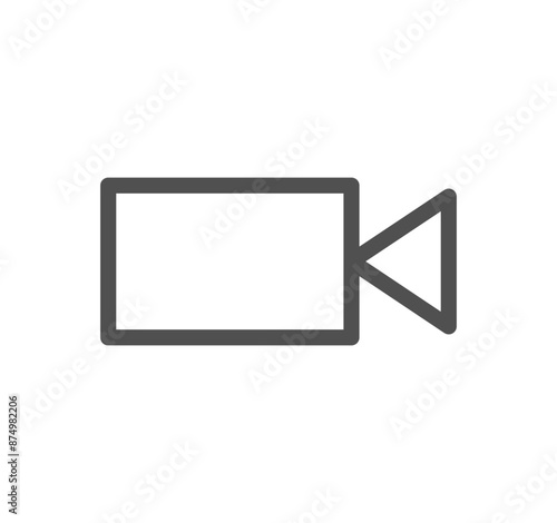 Business people icon outline and linear vector.	

