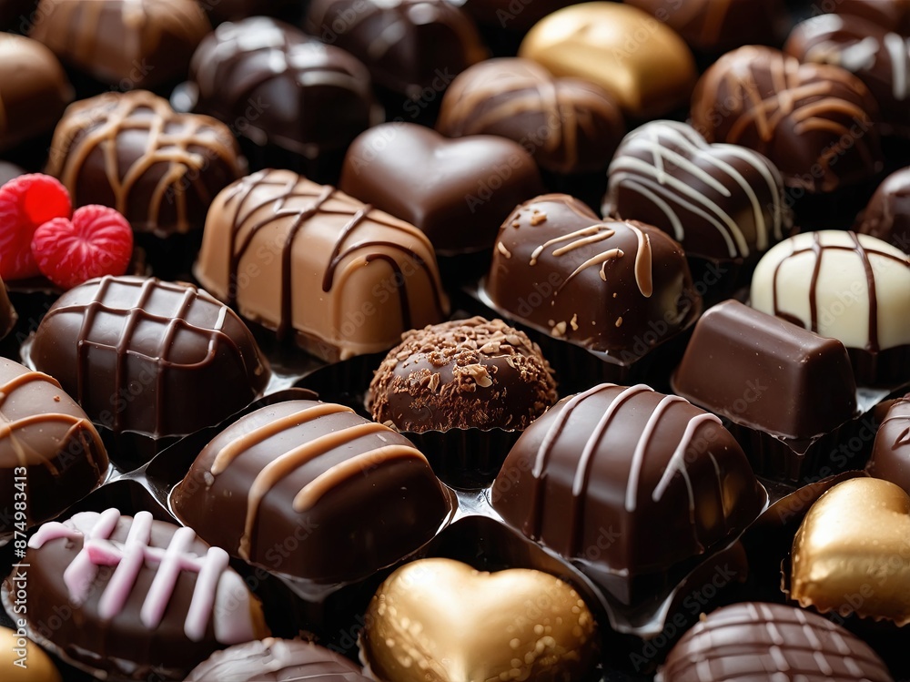 picture of delicious and sweet chocolates perfect for valentines day. picture of delicious and sweet chocolates perfect for valentines day.
