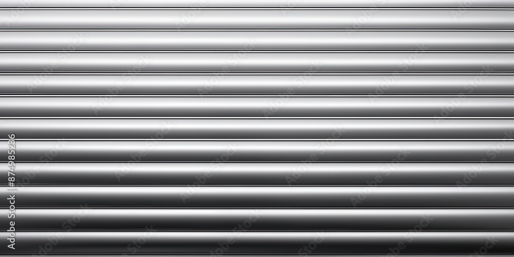 Seamless pattern of closed silver metal roller shutter door texture Seamless pattern of closed silver metal roller shutter door texture