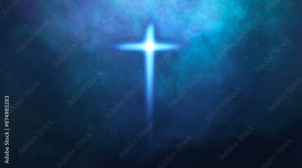 Fototapeta premium cross drawings for background religious concept illustration Can be applied to media and design work.