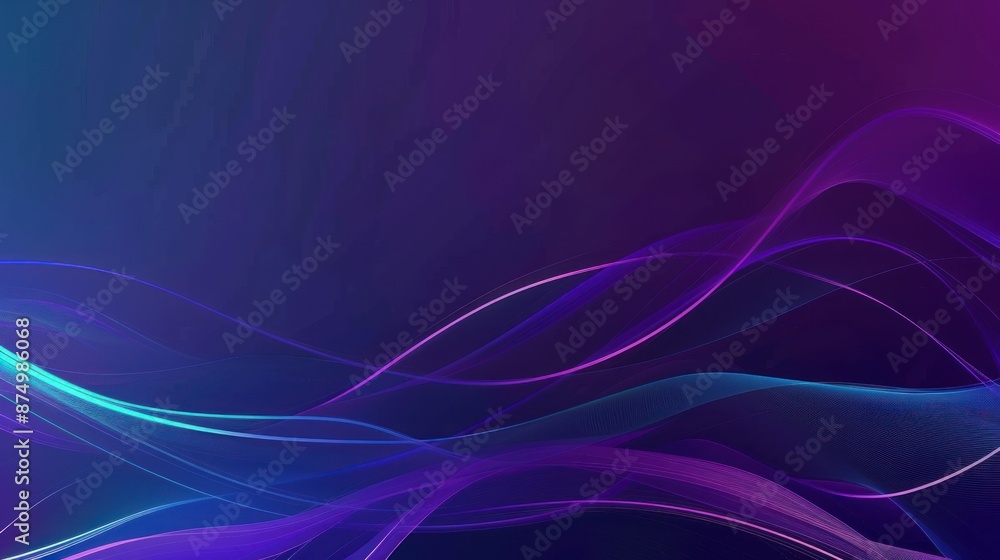 Abstract Swirling Waves on a Purple and Blue Background Abstract Swirling Waves on a Purple and Blue Background