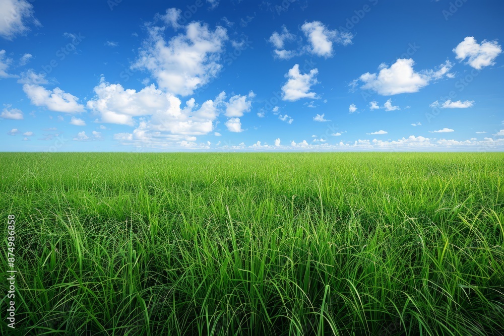 Green Grass Field Under Blue Sky Green Grass Field Under Blue Sky