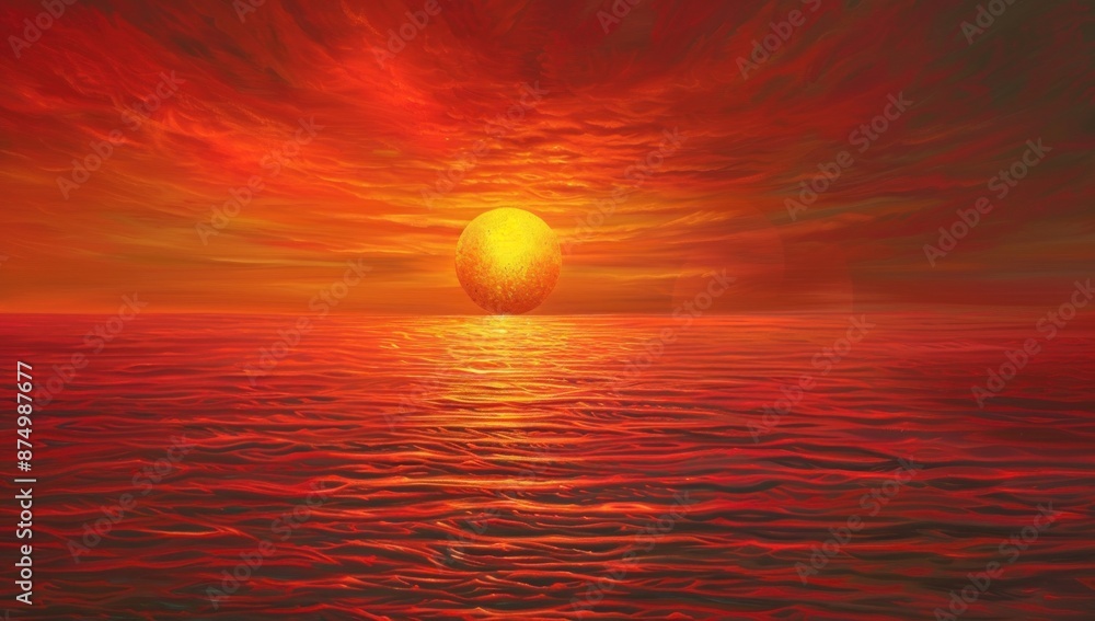 Obraz premium Sunset Over the Water