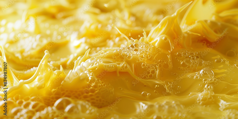 close up yellow melted butter, rich color and creamy texture of honeyed cheese with the bright yellows of dripping mascarpone or curd cream close up yellow melted butter, rich color and creamy texture of honeyed cheese with the bright yellows of dripping mascarpone or curd cream